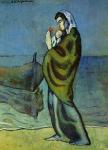 П. Пикассо. Мать и дитя на берегу. 1902